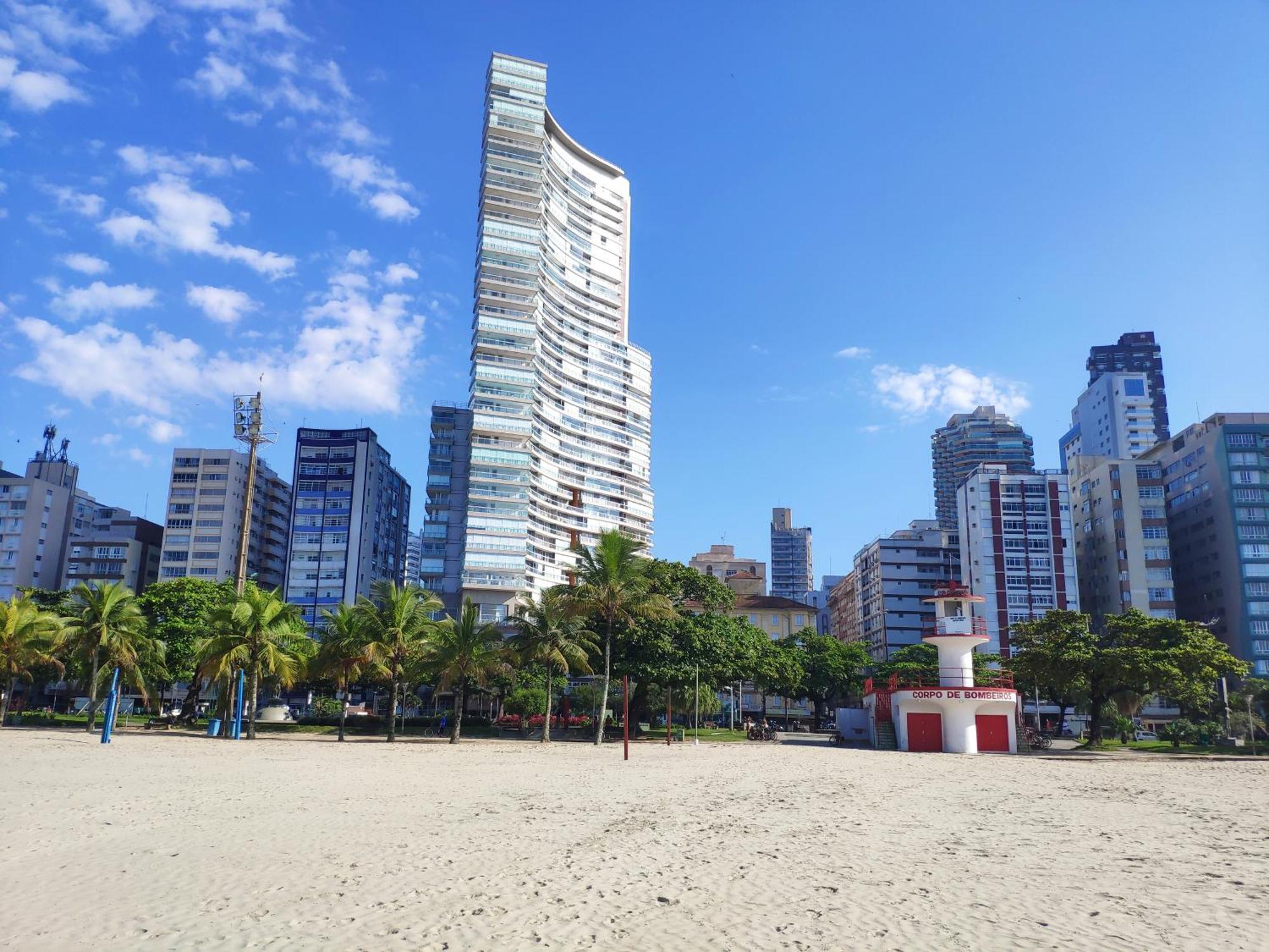 Book Santos Unlimited 817 Elegancia Vista Mar Apartment Luaran gambar
