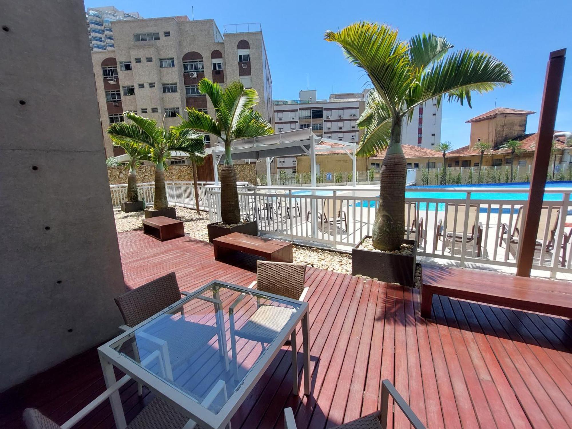 Book Santos Unlimited 817 Elegancia Vista Mar Apartment Luaran gambar